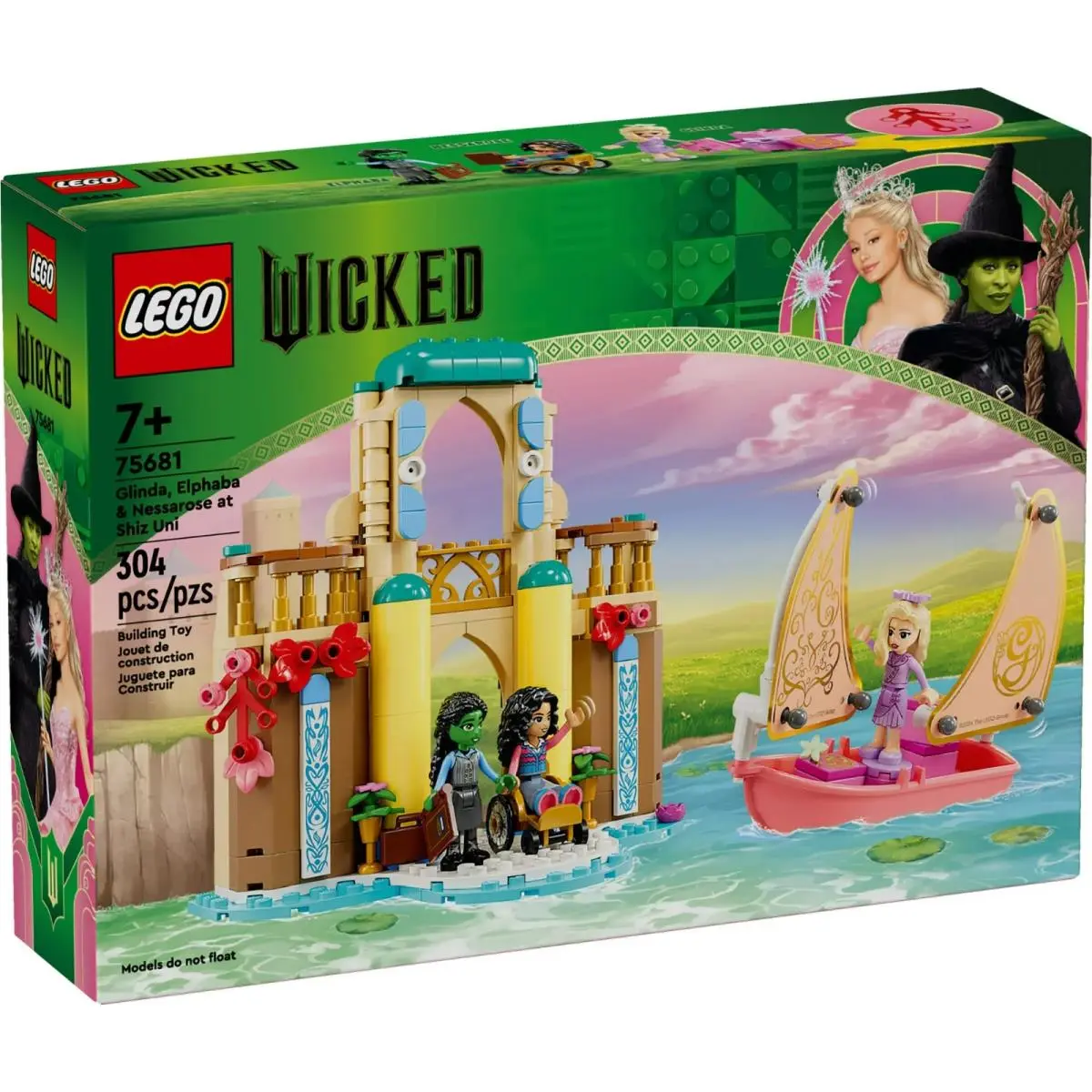 Lego Wicked Glinda Elphaba Nessarose at Shiz University Dollhouse Toy 75681