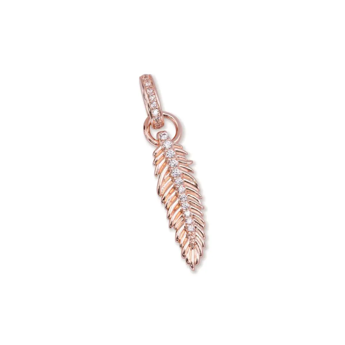 Pandora Sparkling Feather Dangle Charm 789550C01