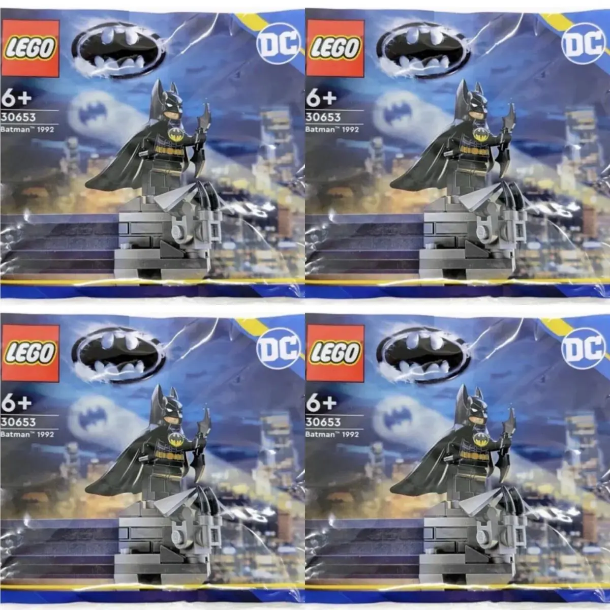 Lego DC Batman Returns 1992 Polybag Lot of 4 Micheal Keaton Minifigure 30653