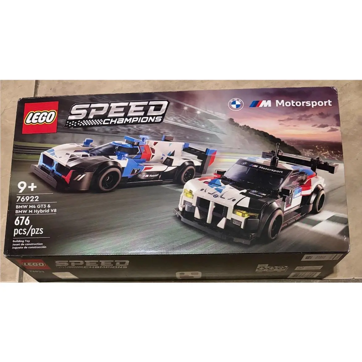 Lego Speed Champions Bmw M4 GT3 M Hybrid V8 76922 Set 676 pc