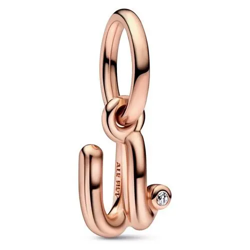 Pandora Letter U Script Alphabet Dangle Charm 782479C01