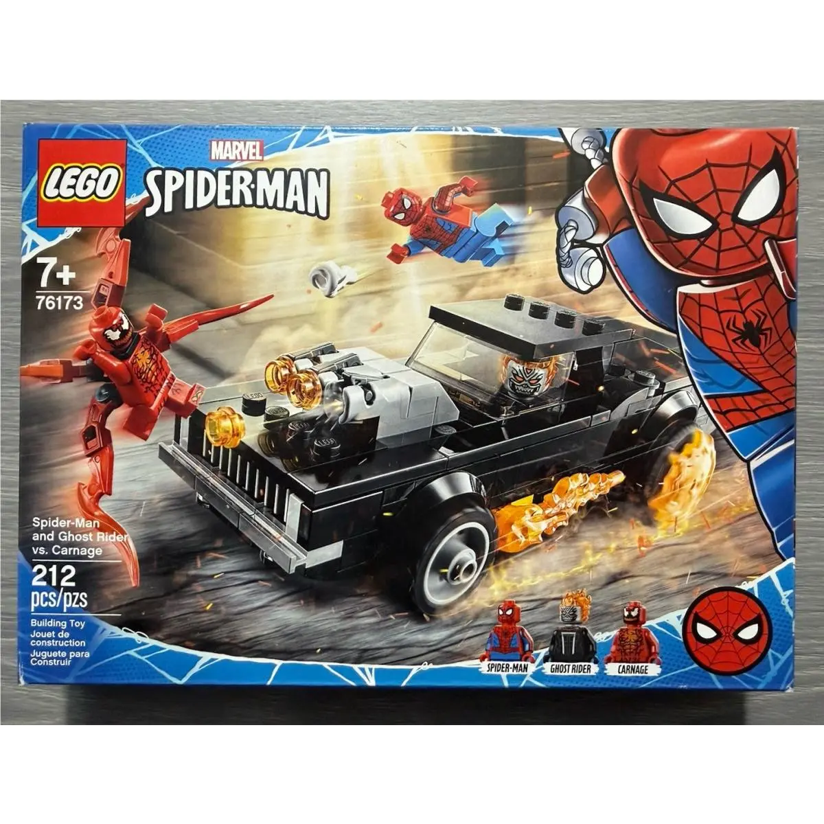 Lego Marvel Super Heroes Spider-man and Ghost Rider Vs. Carnage Set 76173 New