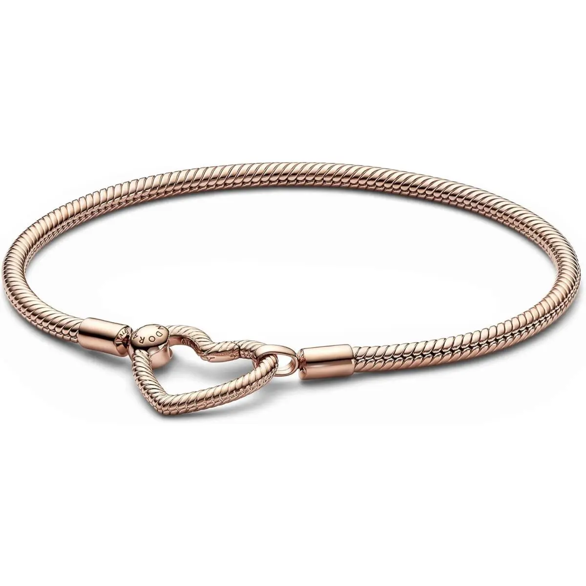 Moments Heart Closure Snake Chain Bracelet 582257C00-19 by Pandora