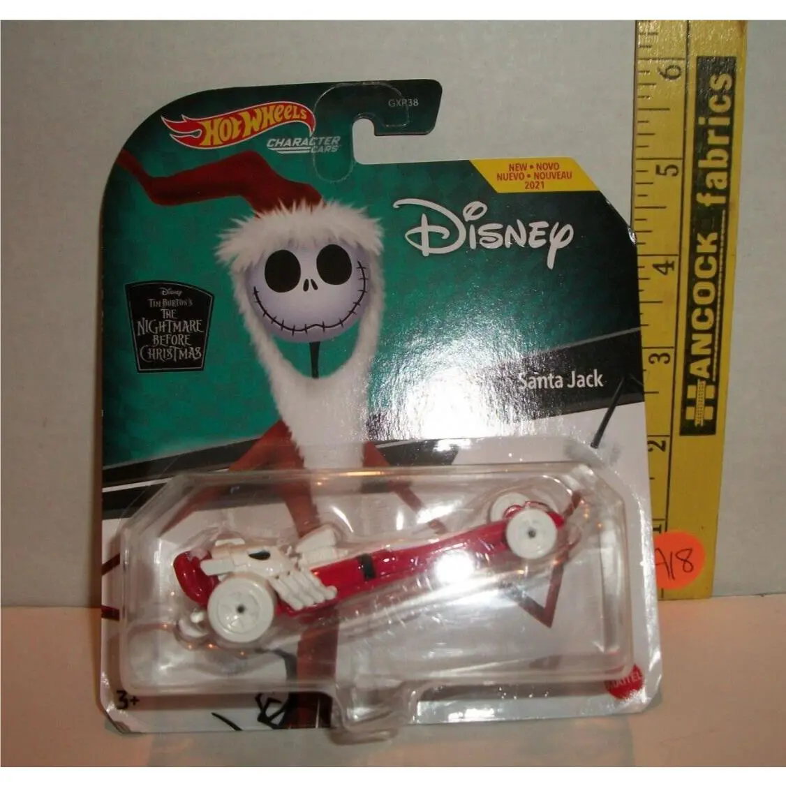 Hot Wheels Character Cars Disney The Nightmare Before Christmas Santa Jack A18 - Multicolour