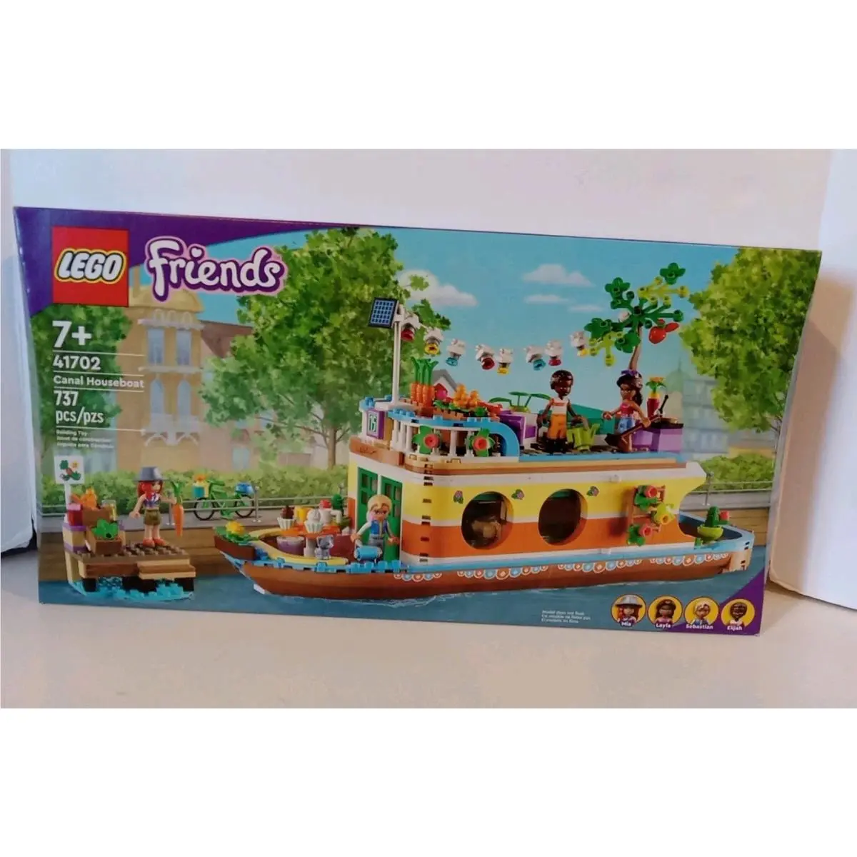 Lego Friends Canal Houseboat 41702 Box Retired 737pcs 4 Figs