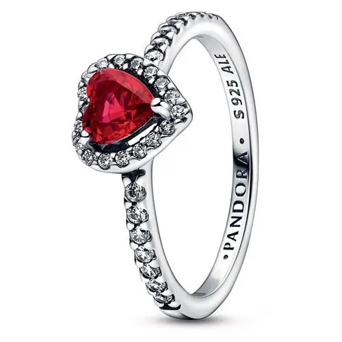 Pandora Elevated Red Heart Ring 198421C02-58