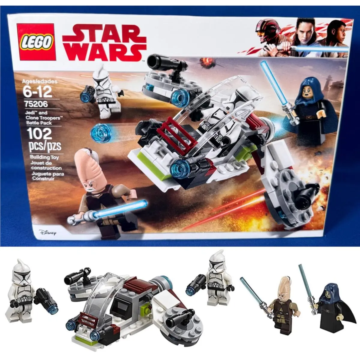 Jedi and Troopers Battle Pack Star Wars Lego 75206 Barriss Offee Ki-adi