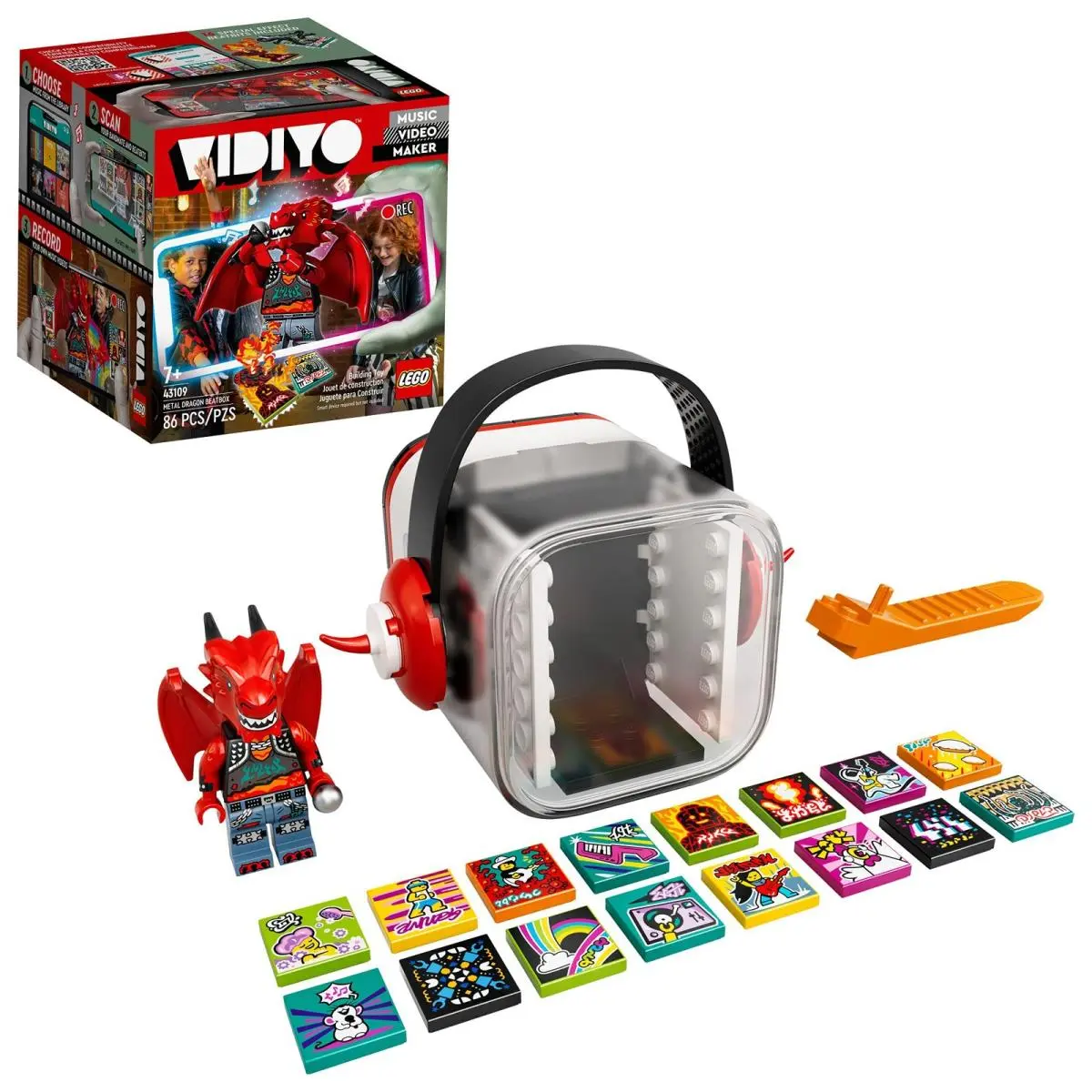 Lego Vidiyo Metal Dragon Beatbox 43109 Building Kit Toy Inspire Kids to Direct