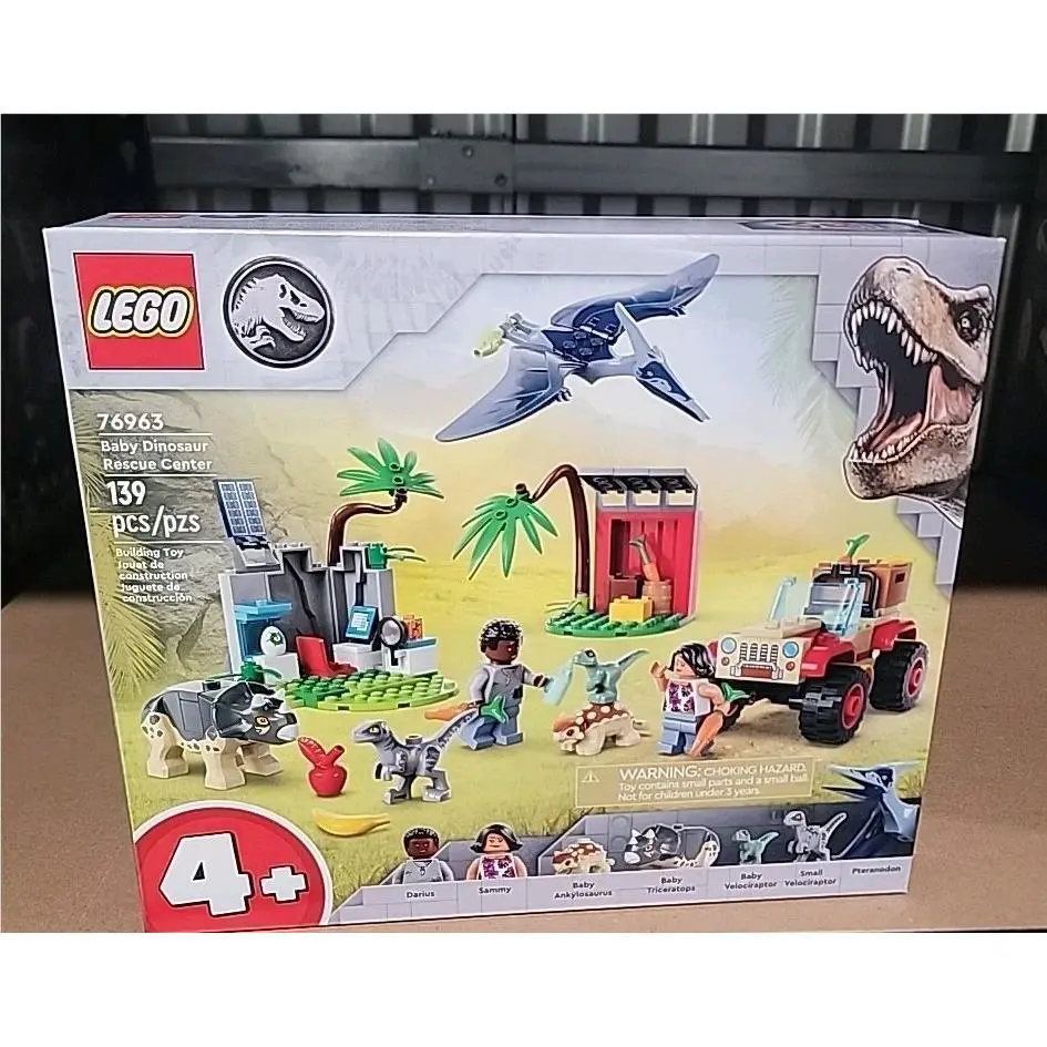 Lego 76963 Jurassic World Baby Dinosaur Rescue Center 139 Pieces