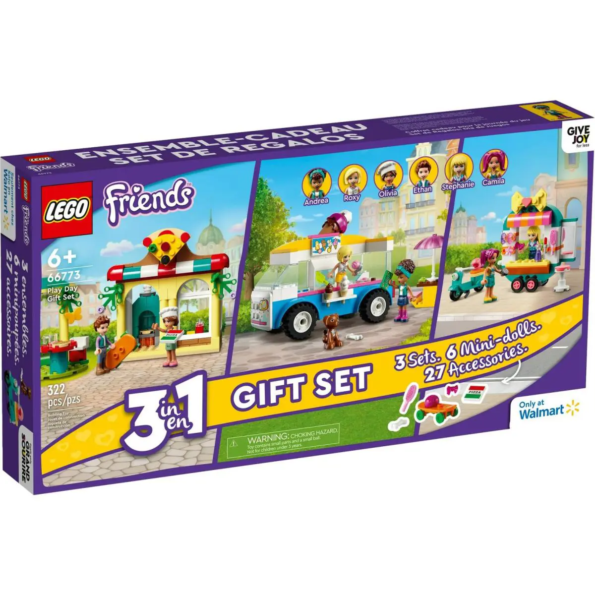 Lego Friends Play Day 3 in 1 Gift Building Set 66773 322 Piece