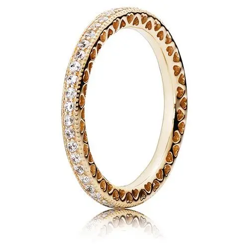 Hearts of  Ring - Clear CZ 14K Gold 150181CZ-54 by Pandora