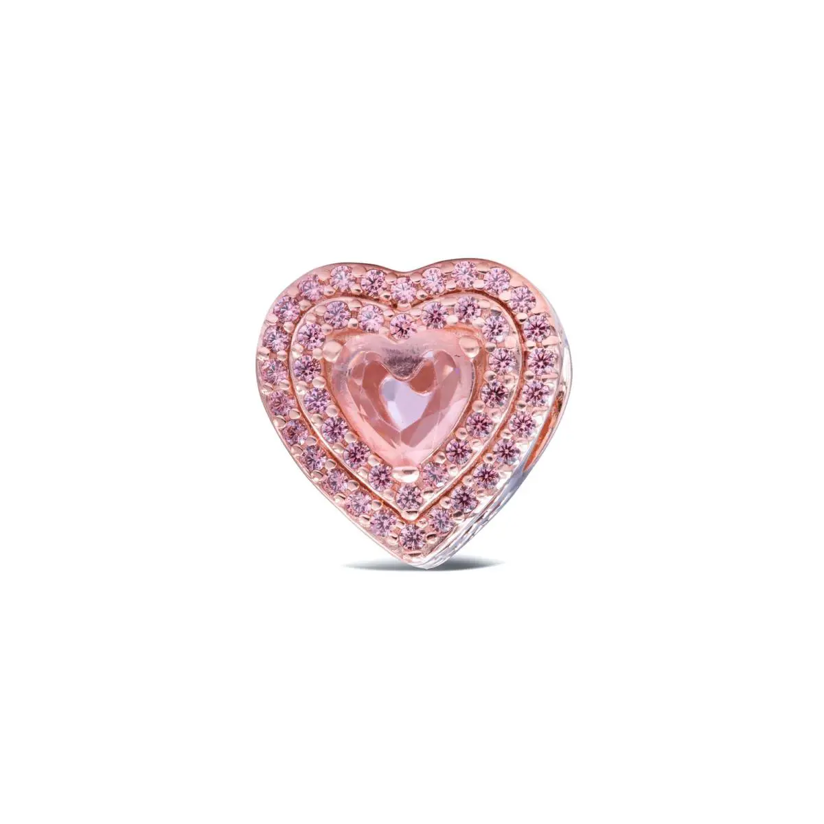 Pandora Timeless Sparkling Levelled Heart Charm 789218C01
