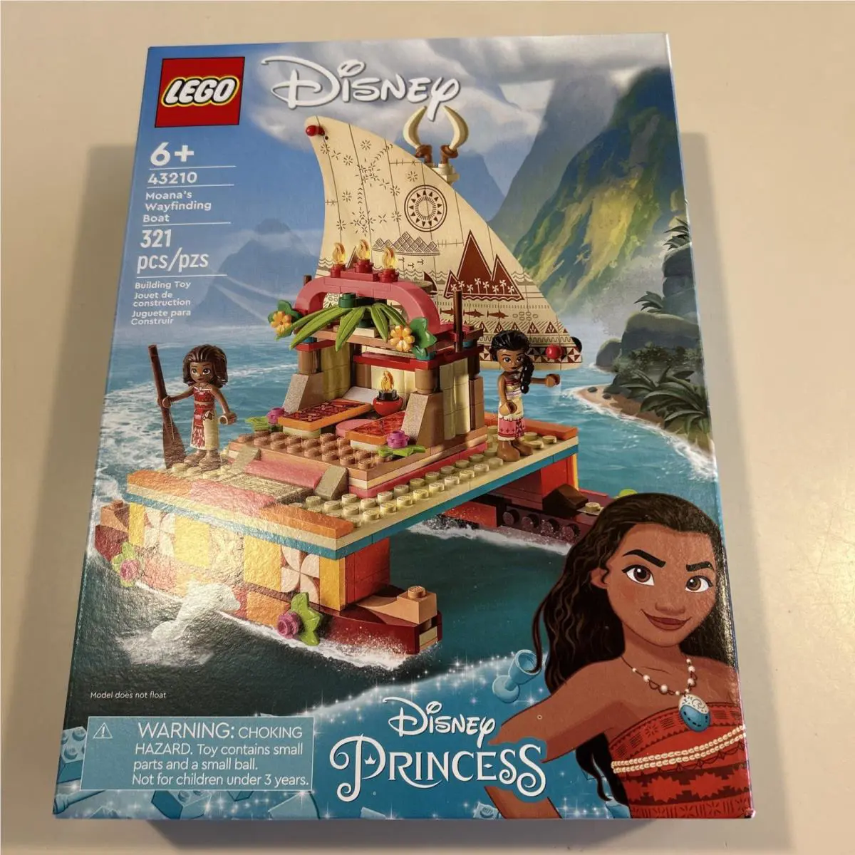 Lego Disney Princess Moana`s Wayfinding Boat Building Toy 43210