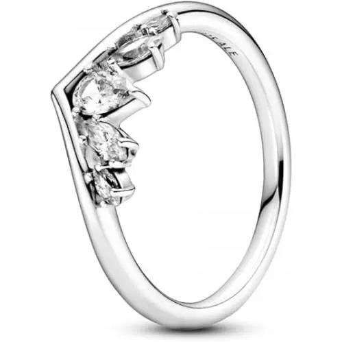 Pandora Sparkling Pear Marquise Wishbone Ring 199109C01-48