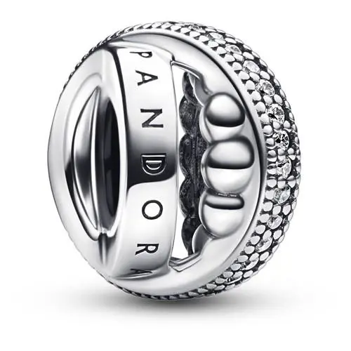 Pandora Signature Logo Pave Beads Charm 792317C01