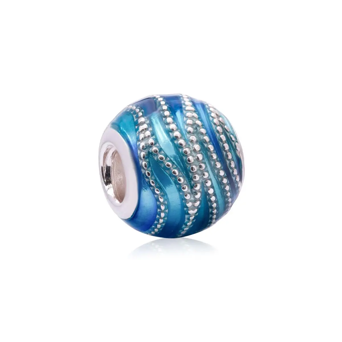 Blue Wave Charm 797012ENMX by Pandora