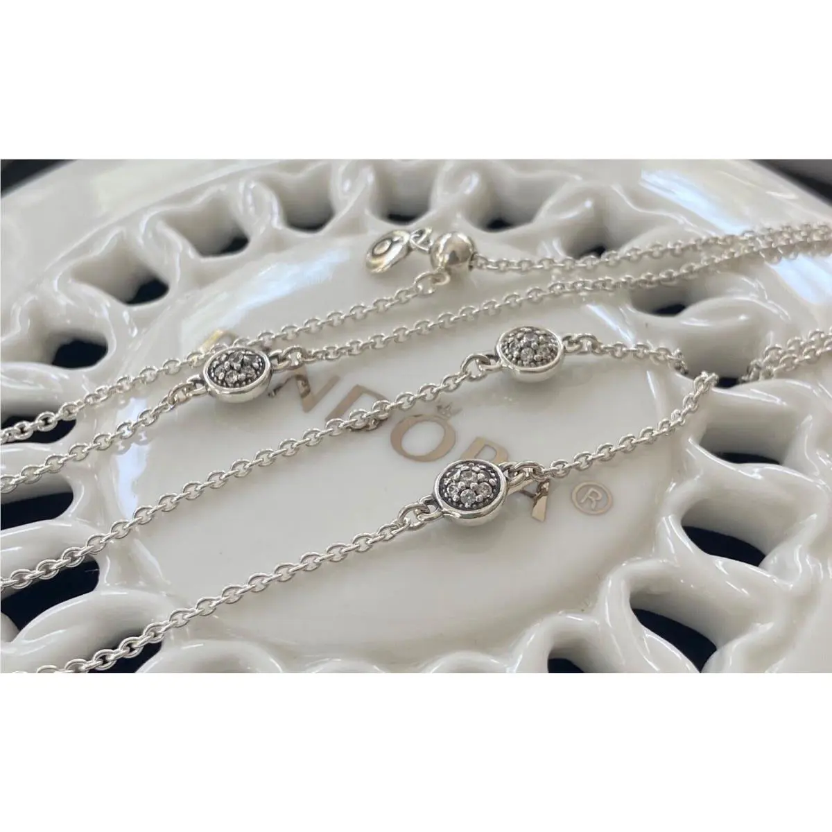 Pandora Dazzling Dainty Droplets Necklace 590525CZ-80