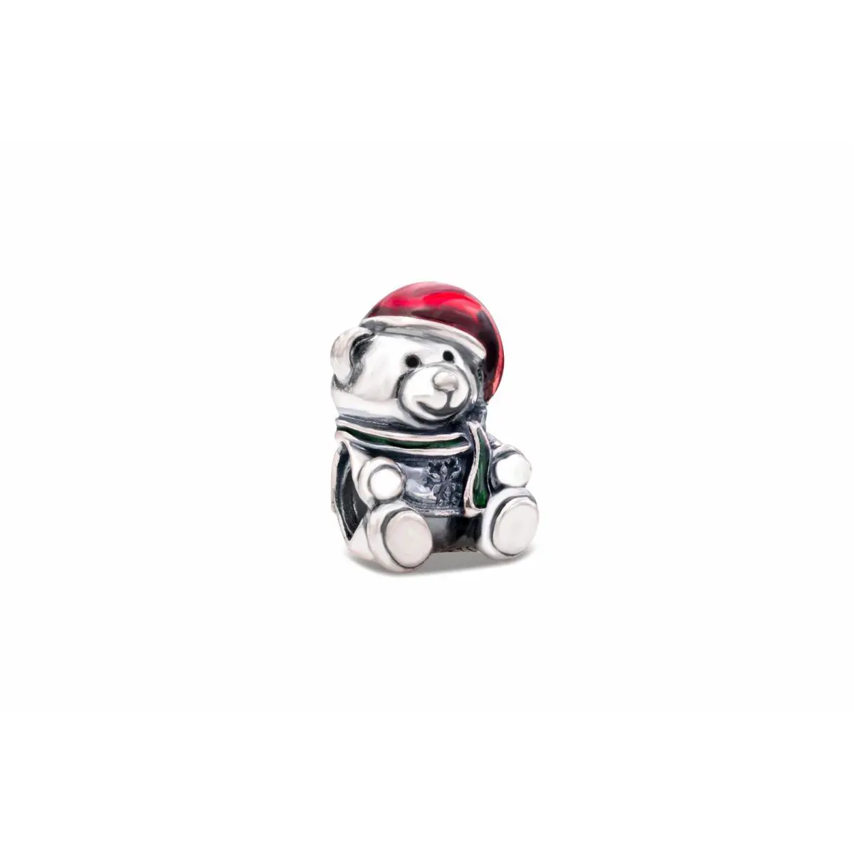 Pandora Christmas Bear Charm - Red Green Enamel - 791391ENMX