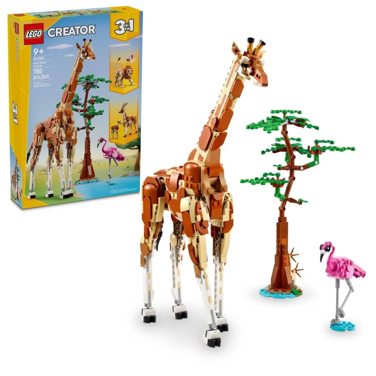 Lego Creator 3 in 1 Wild Safari Animals Rebuilds Into 3 Different Safari