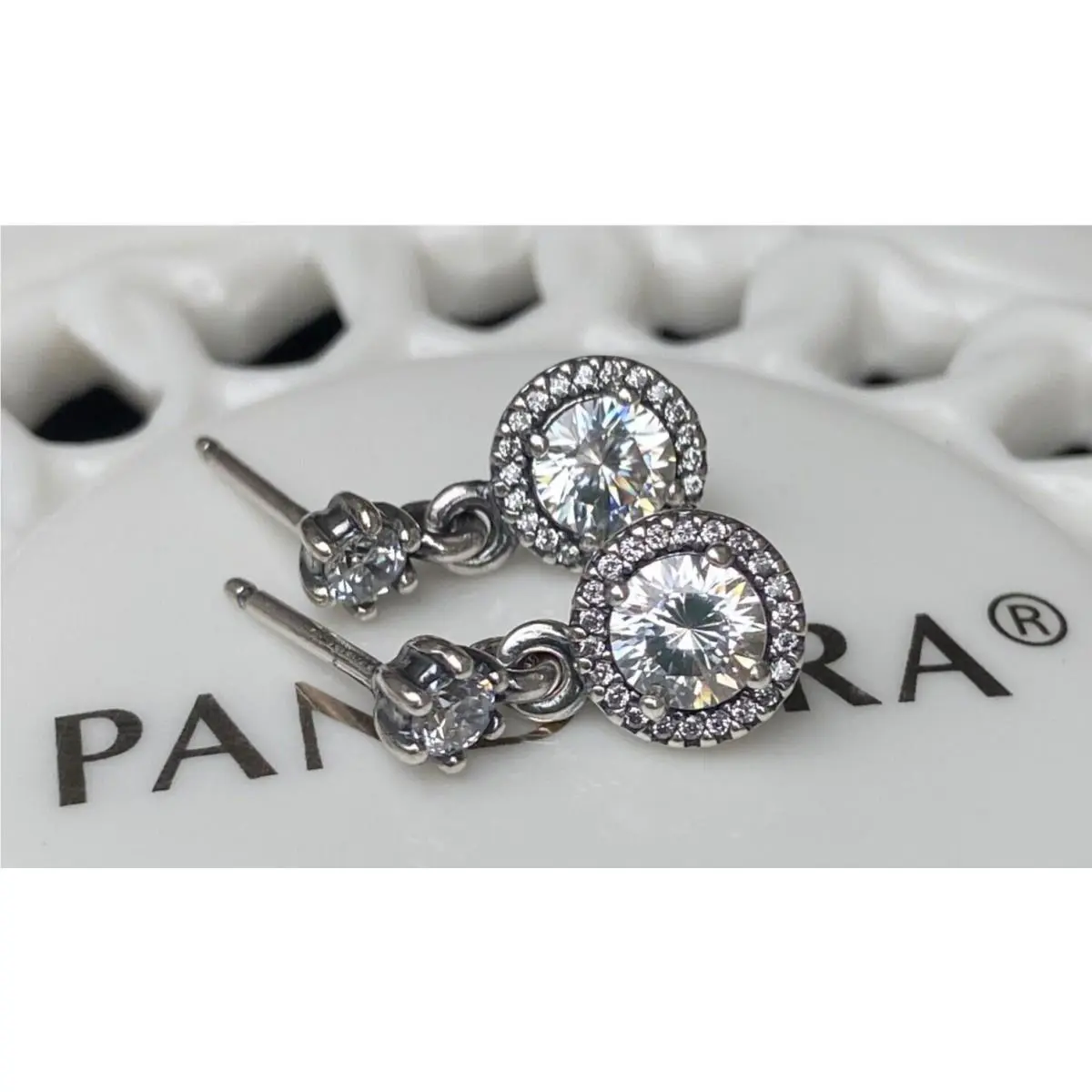 Pandora Classic Elegance Dangle Earrings 290594CZ
