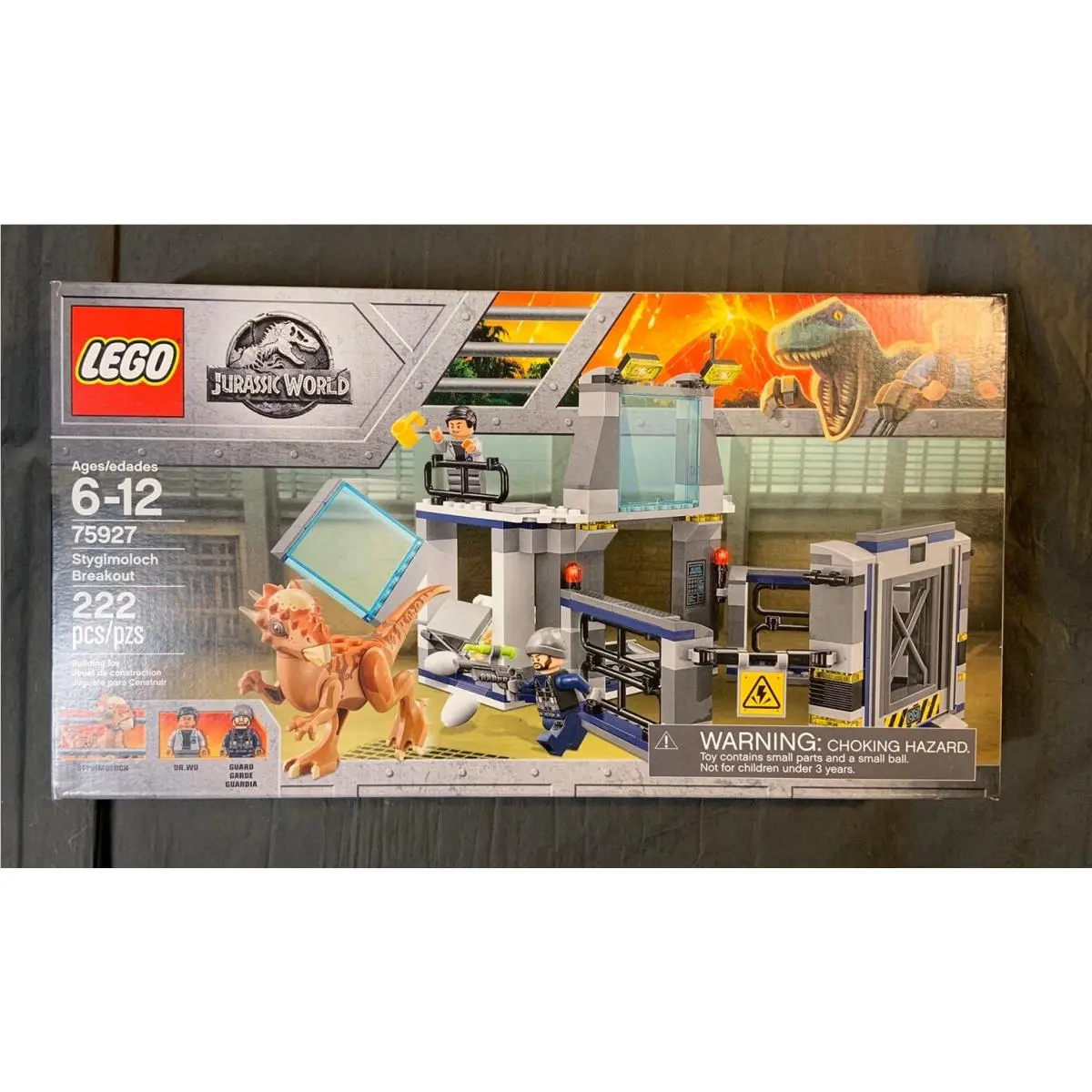 Lego Jurassic World 75927 Stygimoloch Breakout From 2018 Dinosaur Dr Wu Guard