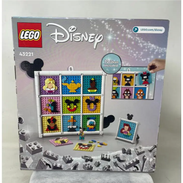 Lego Disney 100 Years Animated Icons Building Set 43221 w/72 Mosaic Designs