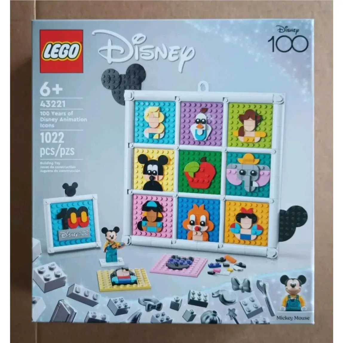Lego Disney 43221 100 Years of Disney Animation Icons Retired Set Box