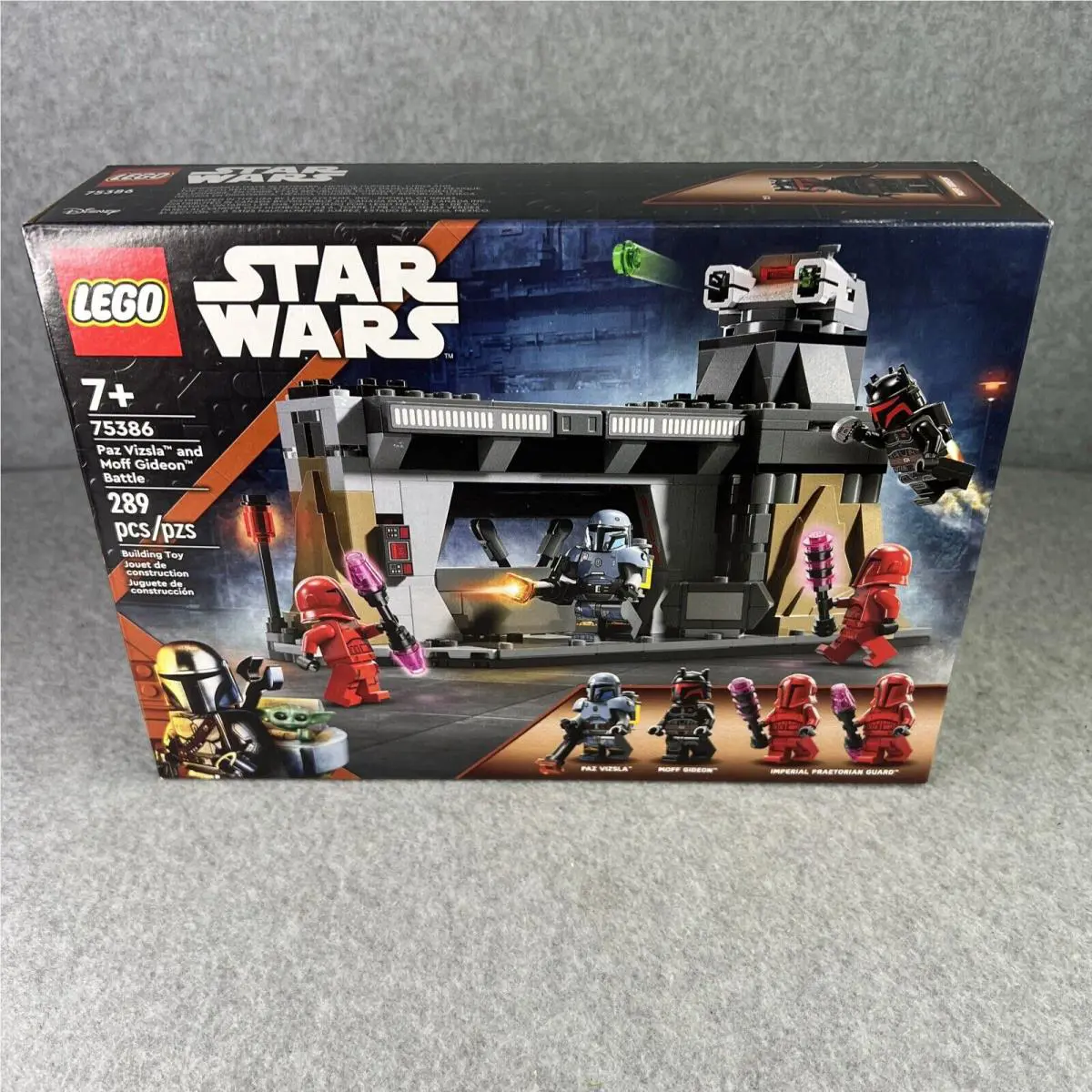 Lego Star Wars Paz Vizsla and Moff Gideon Battle Mandalorian Toy 75386