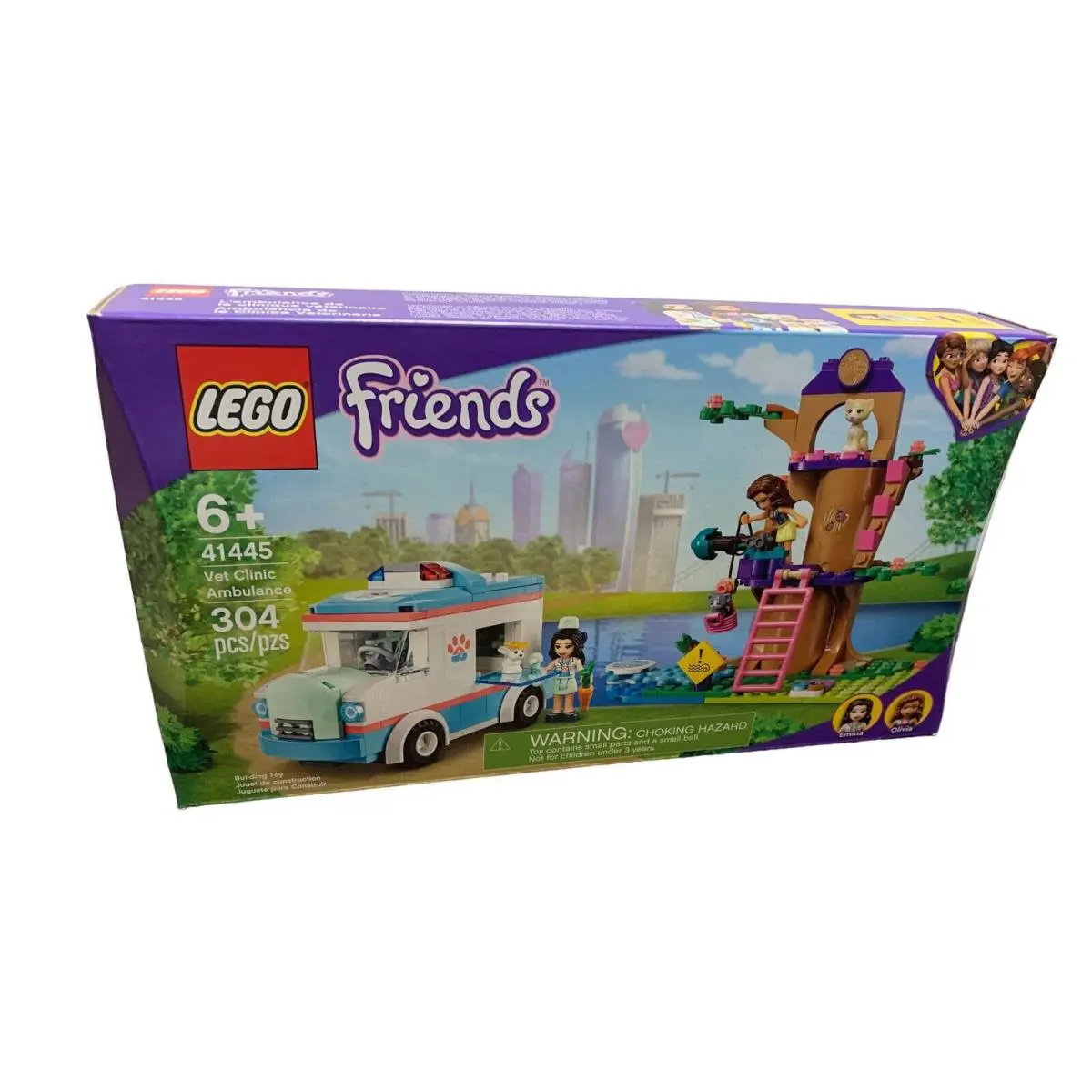 Lego Friends Vet Clinic Ambulance 41445 304 Pcs Box Retired Set