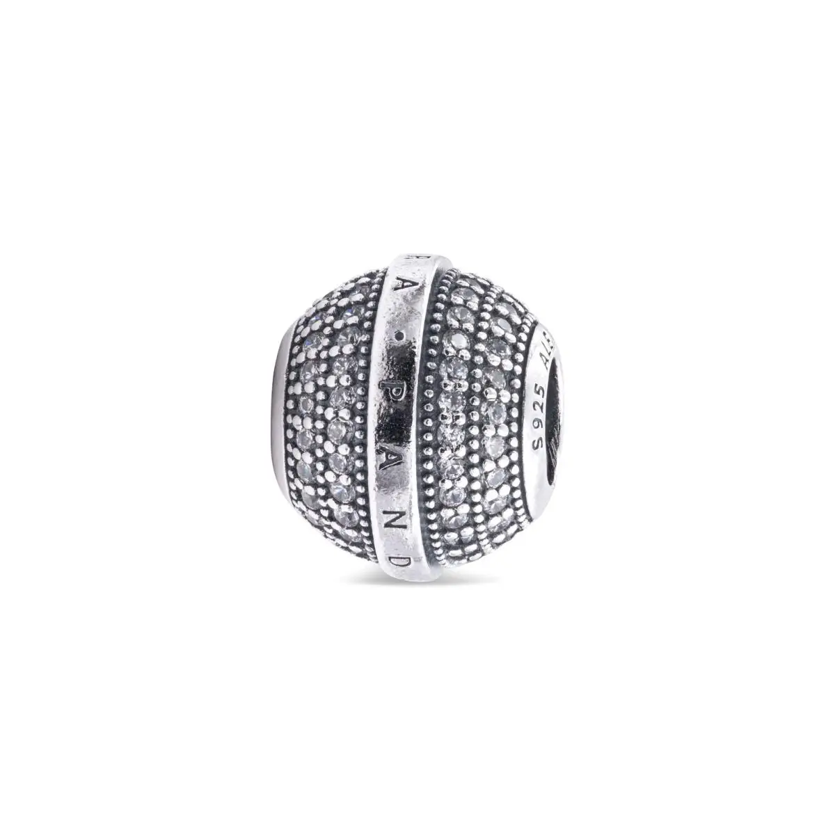 Pave Logo Charm 799489C01 by Pandora