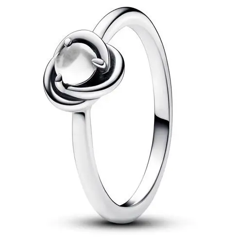 Pandora April Birthstone Eternity Circle Ring 192993C04-56