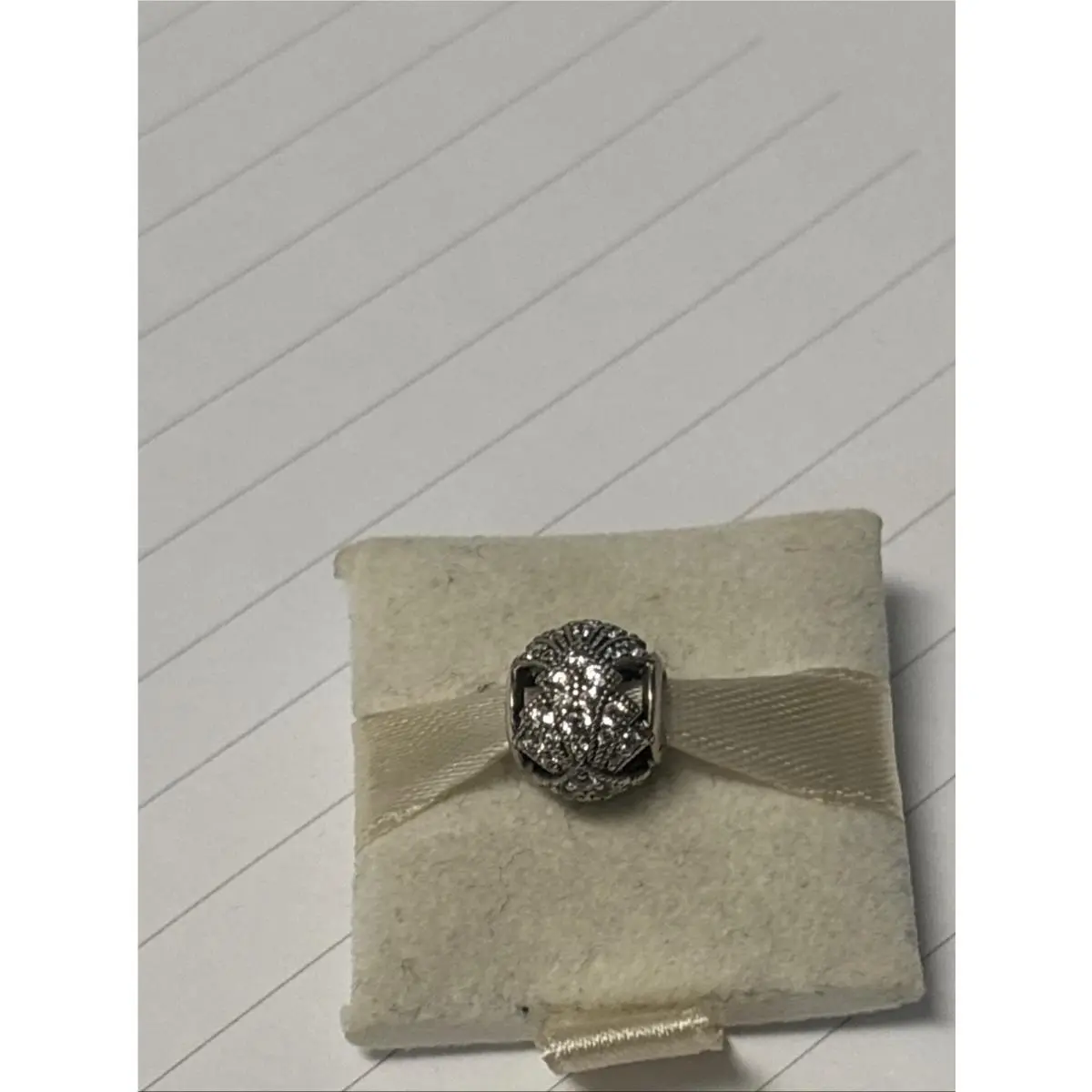 Pandora Oriental Fan Silver Charm 791906CZ