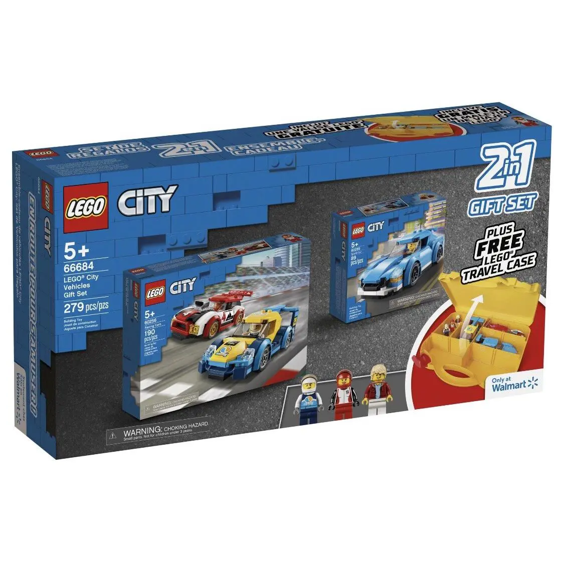 Lego City Vehicles 2 in 1 Gift Set 66684 Combo Includes 60256 60285 + Case