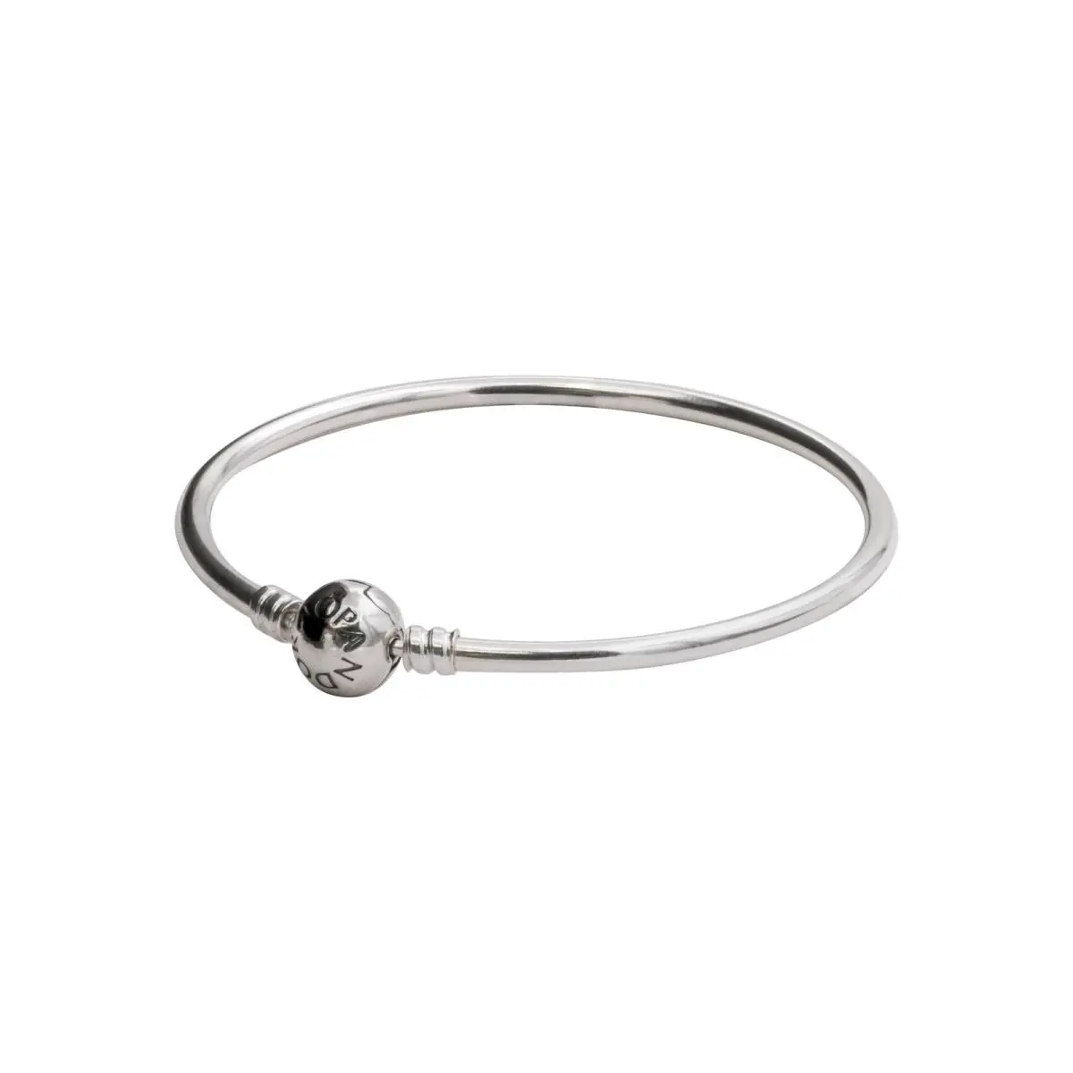 Moments Sterling Silver Charm Bangle 17CM - 590713-19 by Pandora
