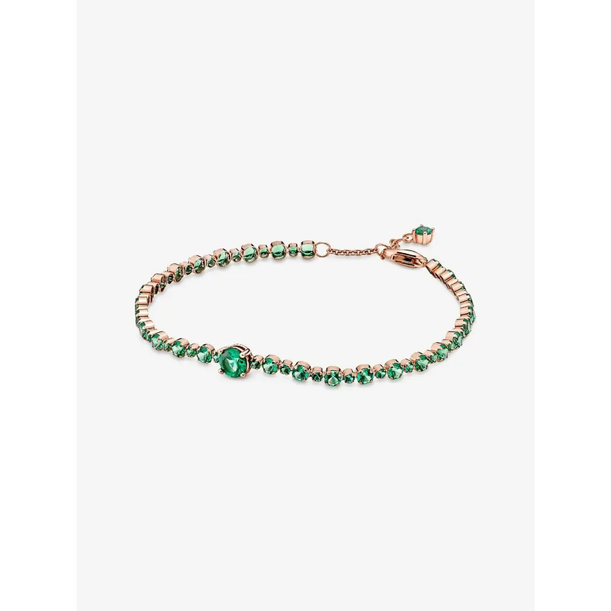 Pandora Rose Gold Plated Sparkling Pavé Tennis Bracelet 580044C01-18