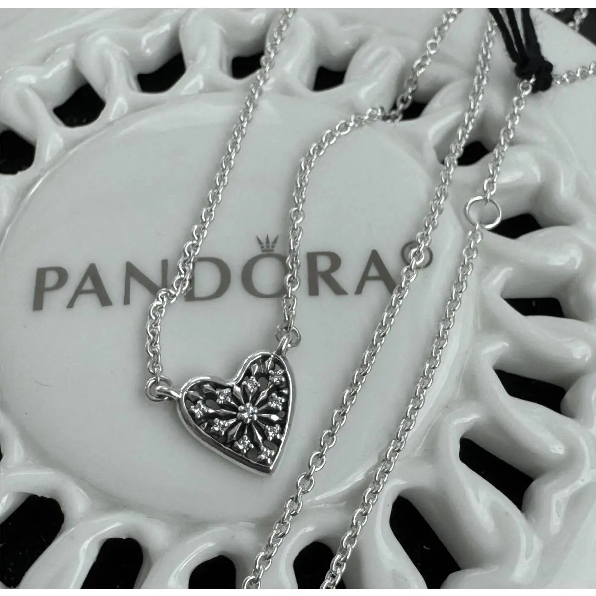 Pandora Heart of Winter Chain Necklace 396370CZ- 45 cm / 17.7