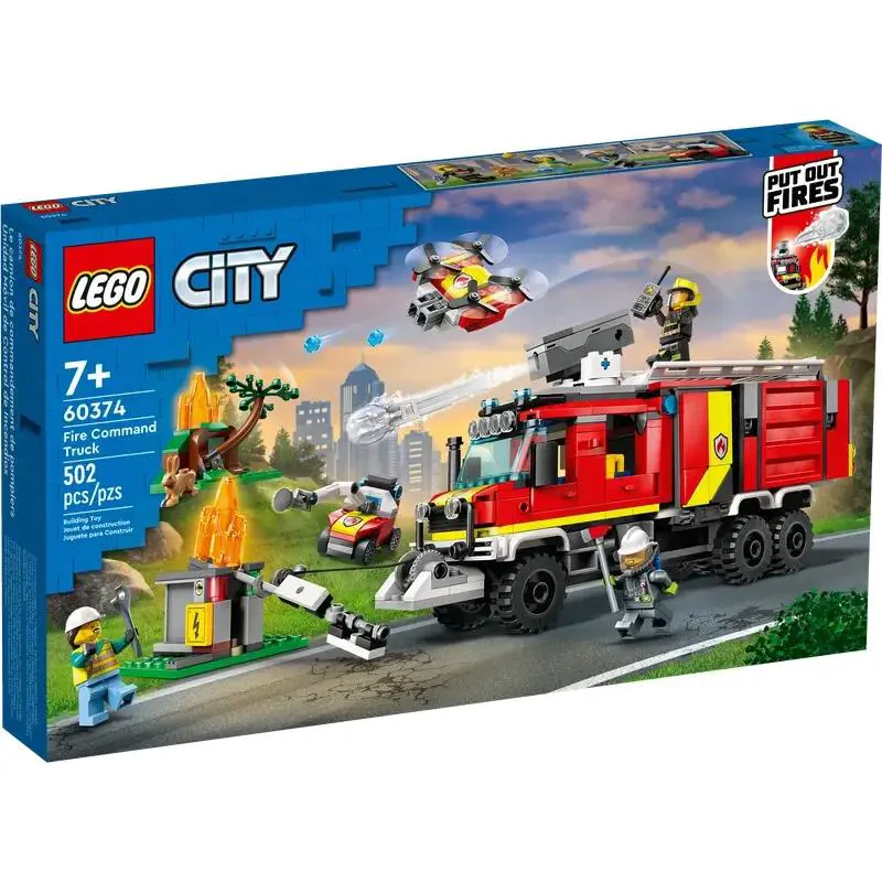 Lego Fire Command Truck 60374 City Minifigure Building Set