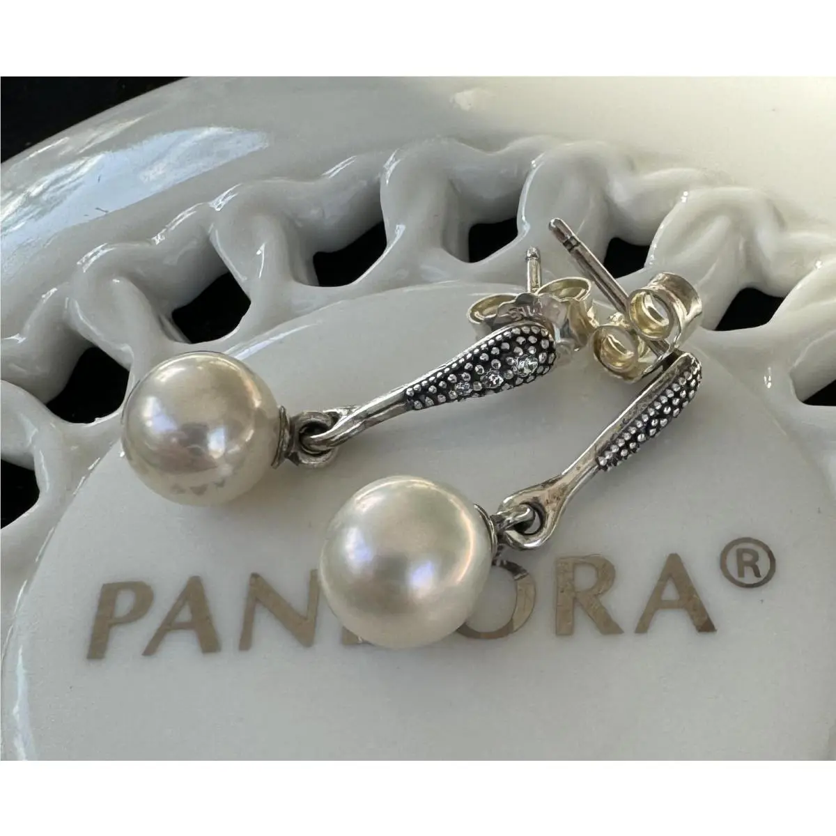 Pandora Freshwater Cultured Pearl Drop Earrings 290733P