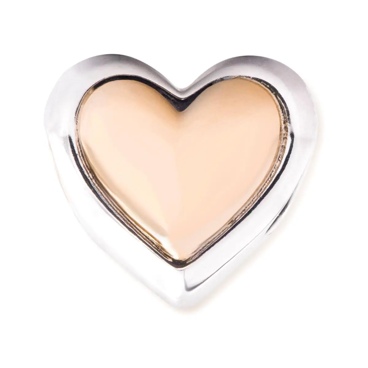 Pandora Domed Golden Heart Charm 799415C00