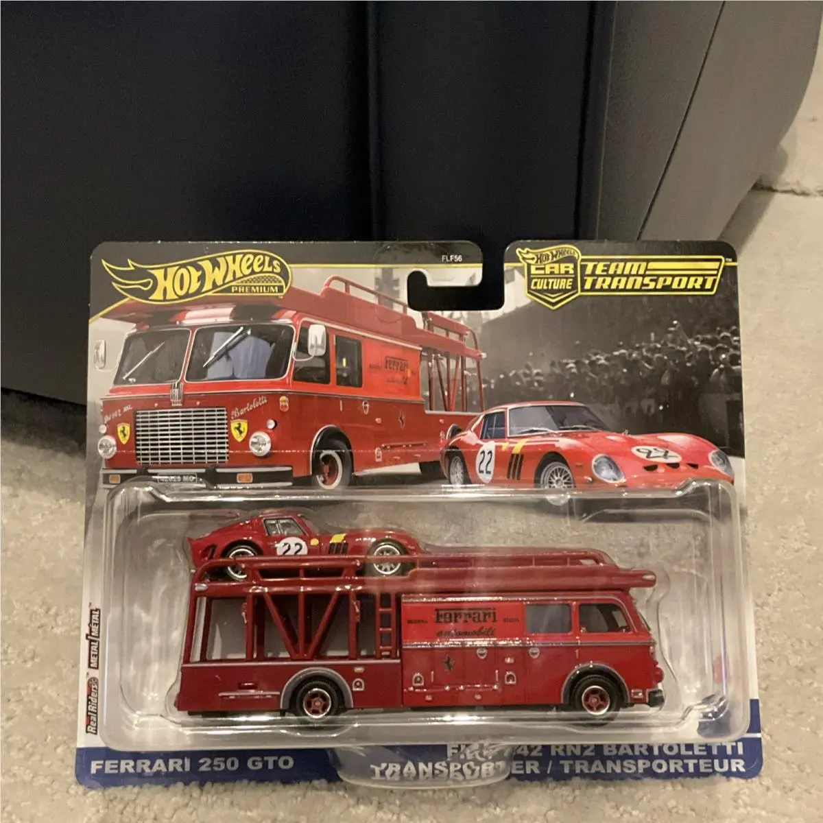 Hot Wheels Car Culture Team Transport Ferrari 250 Gto Fiat 642 RN Bartoletti 83