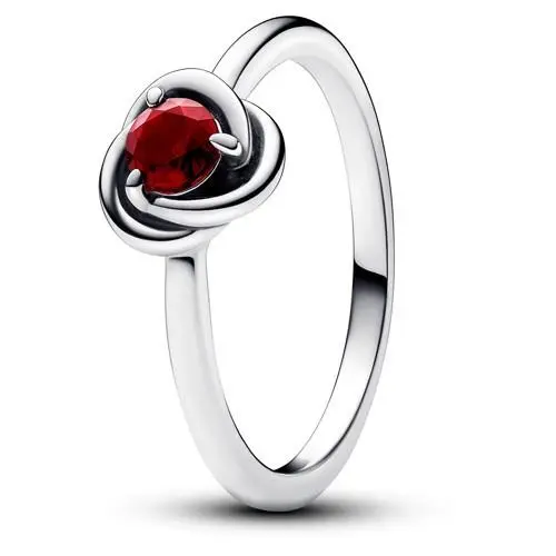 Pandora January Red Eternity Circle Ring 192993C01-54