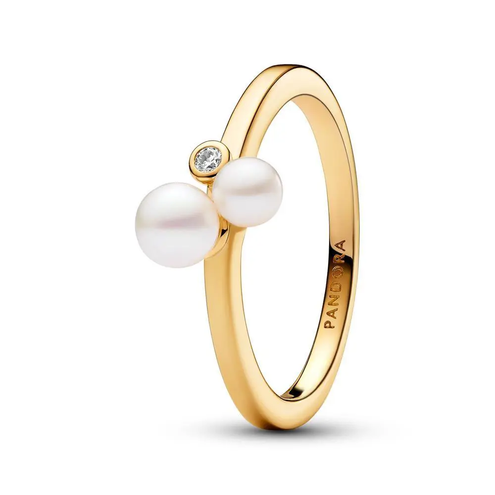 Pandora Duo Treated Freshwater Cultured Pearls Ring 163156C01-52