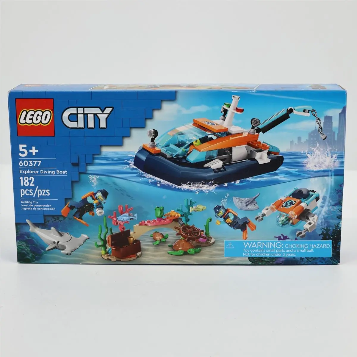 Lego City Explorer Diving Boat Set 60377 Building Set 182 Pieces