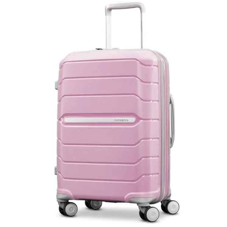 Girls Pink  Freeform Hardside Expandable Luggage Carry On Spinner by Samsonite