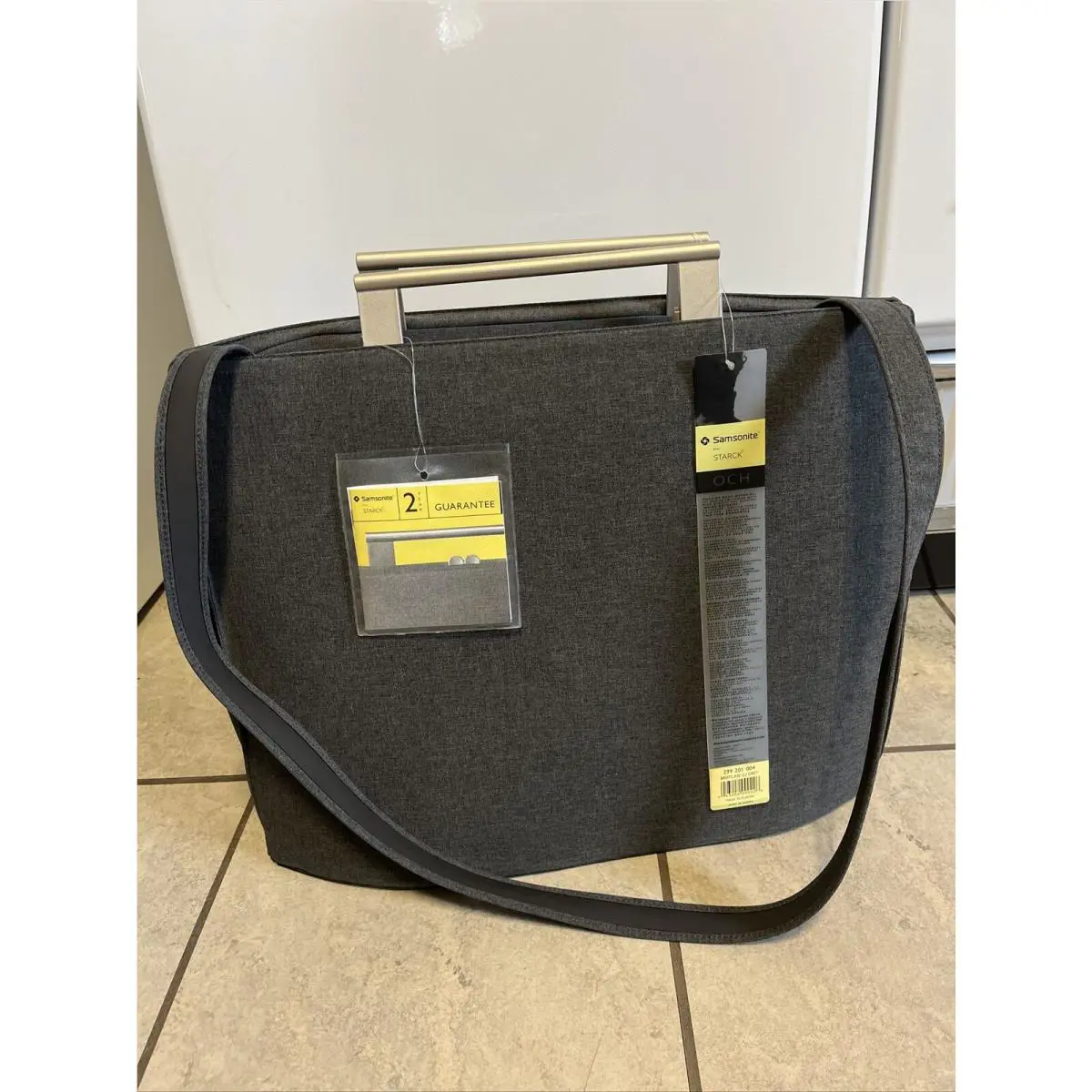 Starck Samsonite Briefcase Grey Made In Europe