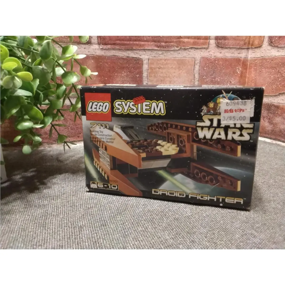 Lego 1999 System Star Wars Set 7111 Droid Fighter Box
