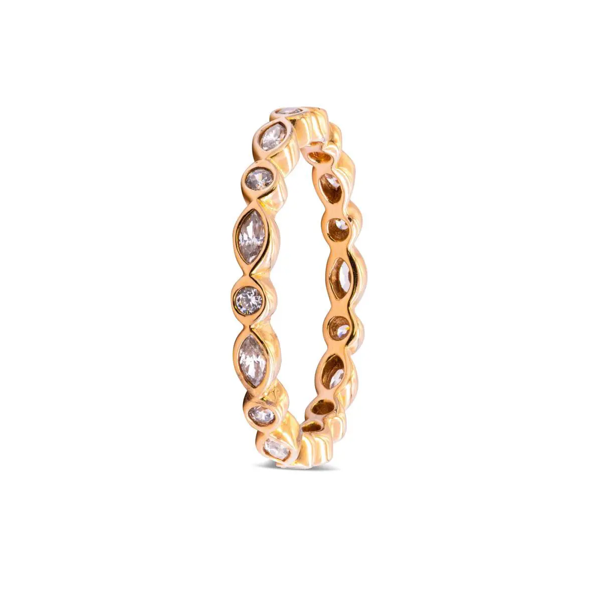 Pandora Alluring Brilliant Marquise Ring - Clear CZ 14K Gold Charm 150183CZ-50