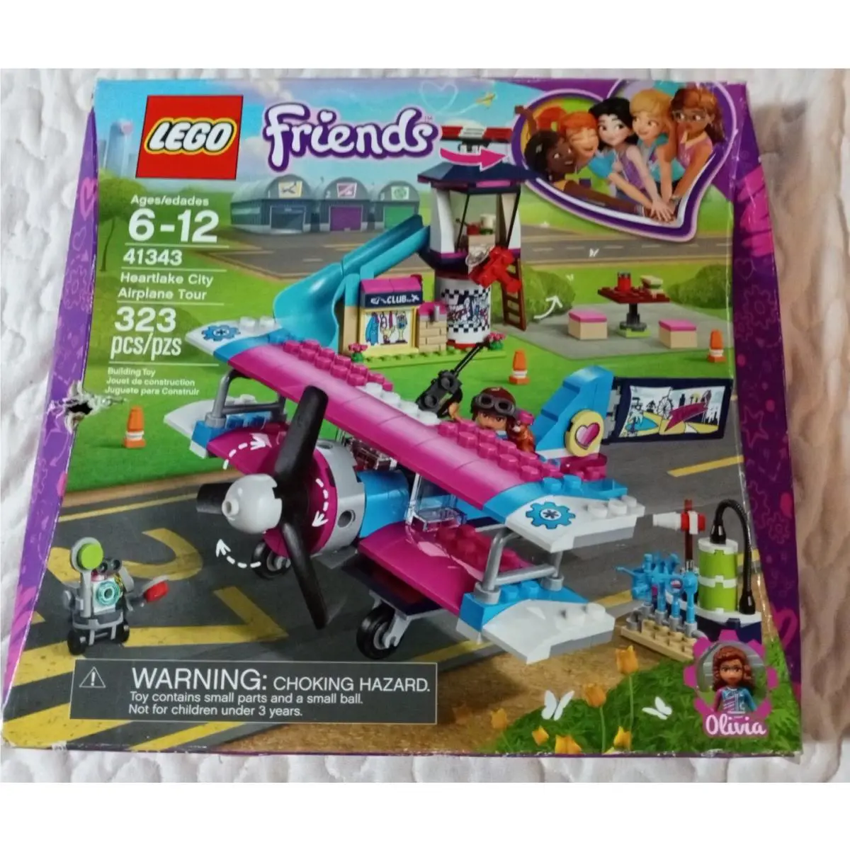 Lego Friends Heartlake City Airplane Tour 41343 Building Kit 323pcs Building Set