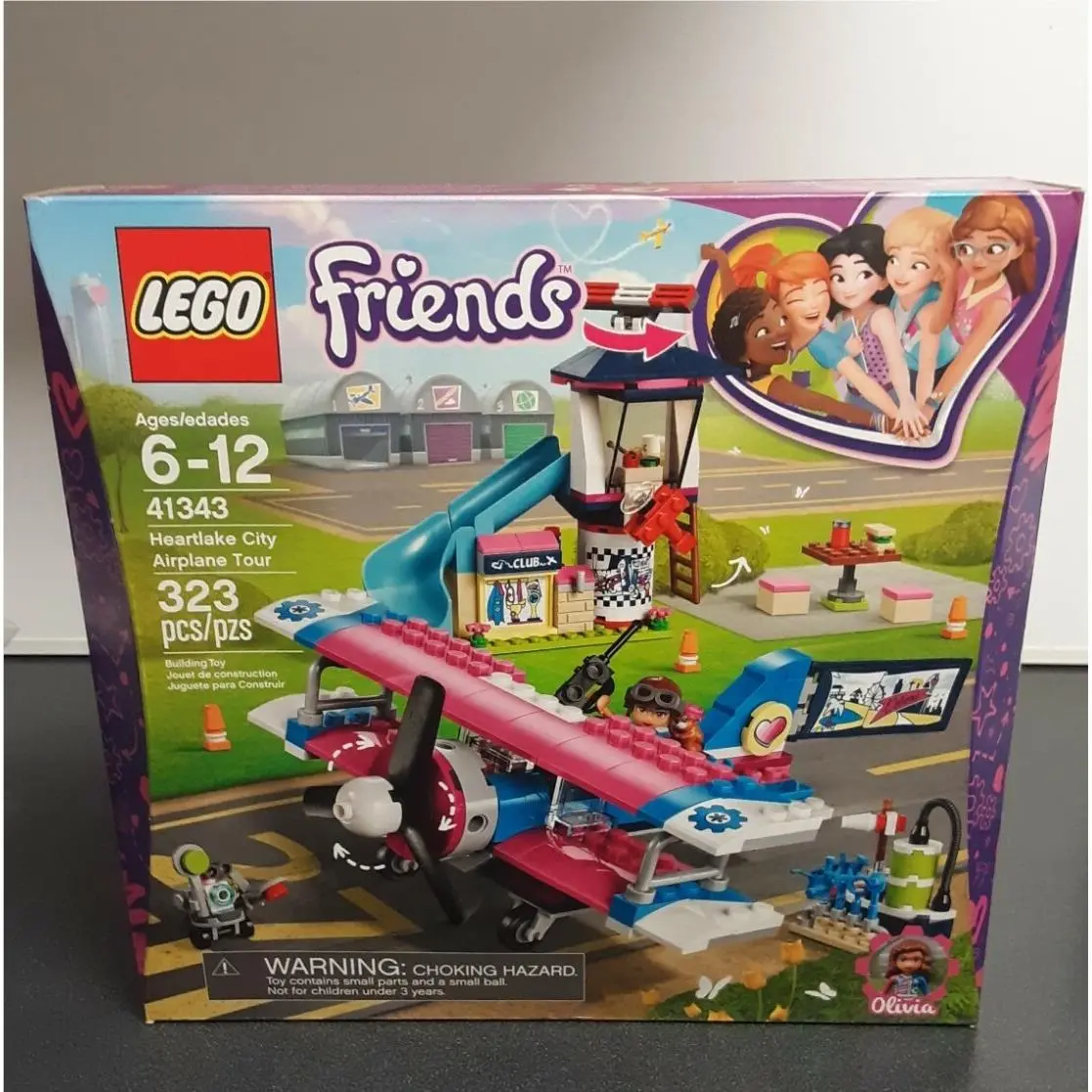 Lego Friends 323 Pcs Heartlake City Airplane Tour 41343
