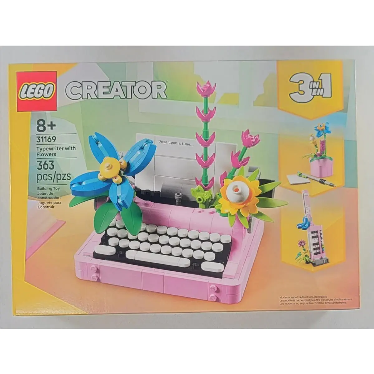 Lego Creator 3-in-1: Typewriter with Flowers 31169 363 Pieces
